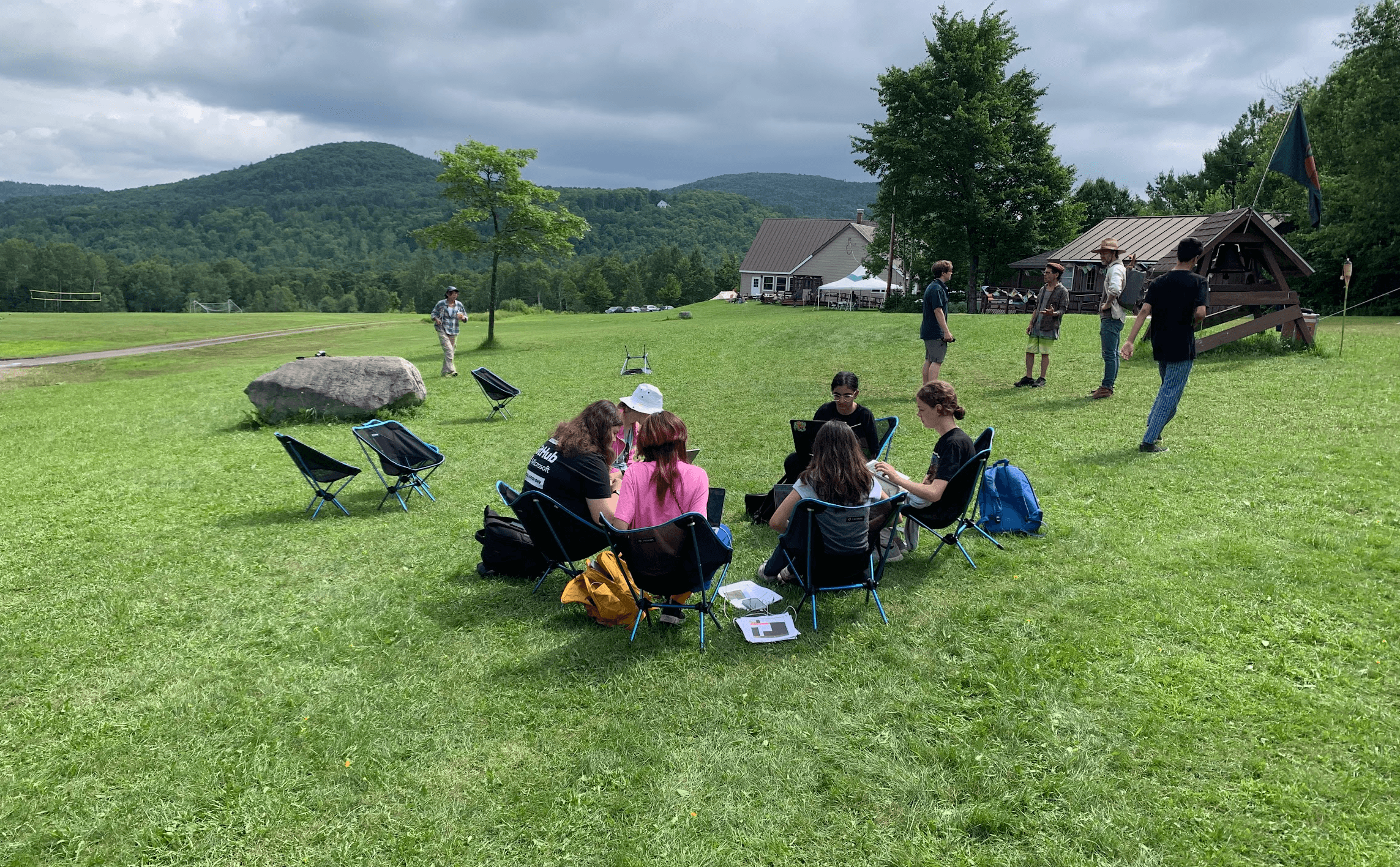 Workshop at Outernet, Hack Club's 2023 summer event in Vermont.